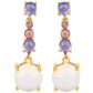 Multi Stone Dangle Earrings
