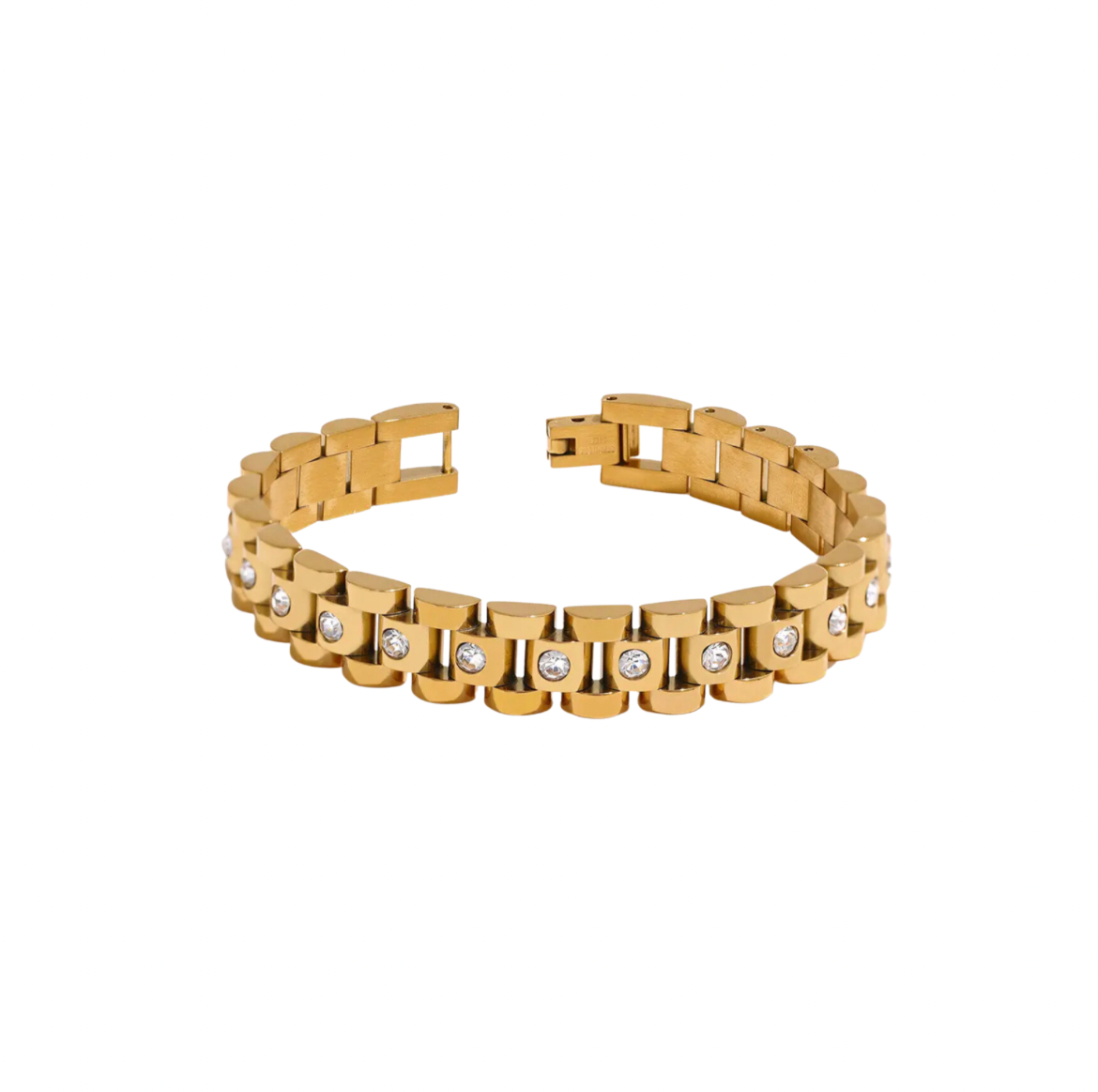 CUBAN CRISTAL CHAIN BRACELET