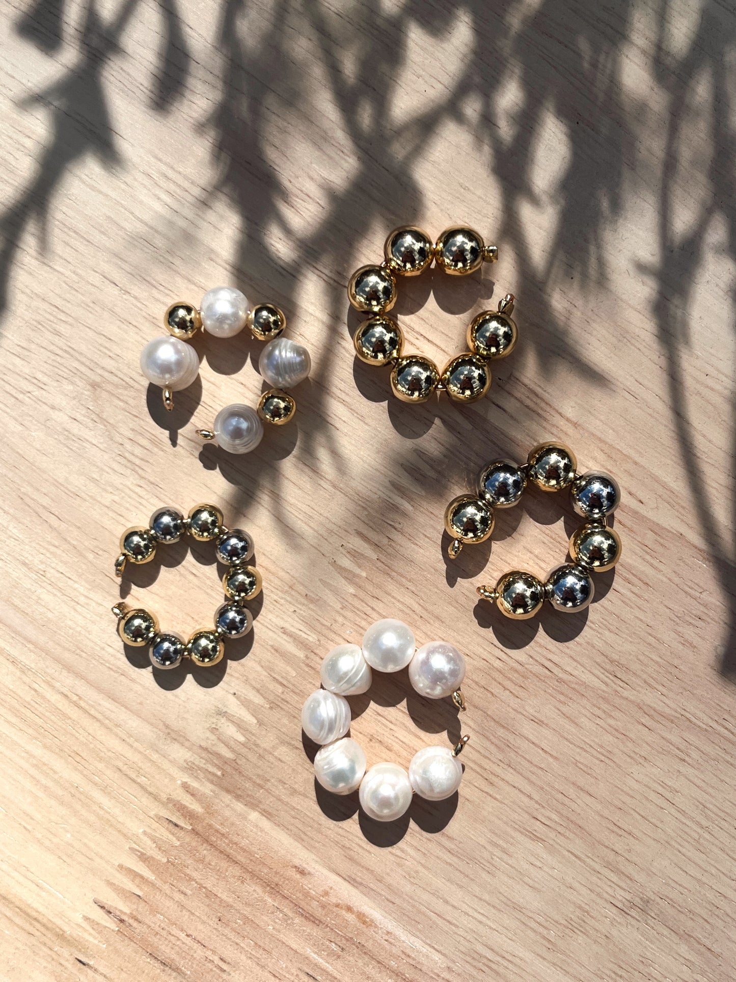 SILVER & GOLD LARGE EARCUFF